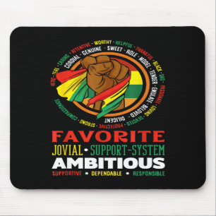 Mousepad Pai Negro Herói Modelo de Referência Ambicioso For