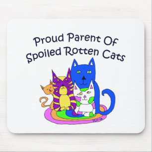 Mousepad Pai orgulhoso de gatos podres estragados
