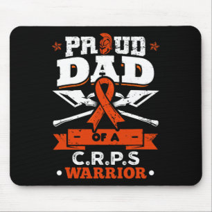 Mousepad Pai Orgulhoso De Uma Fita Laranja Mês De Guerreiro