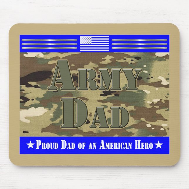 Mousepad Pai Orgulhoso do Exército (Frente)