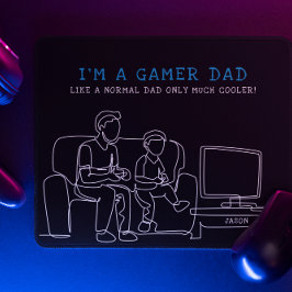 Mousepad Pai para jogadores | Dia de os pais monograma