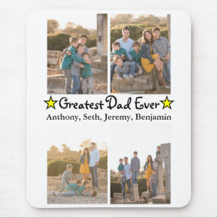 Mousepad Pai Personalizado 4 Maior de Foto do Dia de os pai