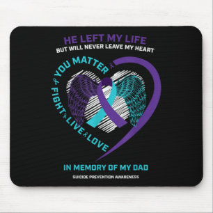 Mousepad Pai Presente Em Memória Da Minha Prevenção Ao Suic