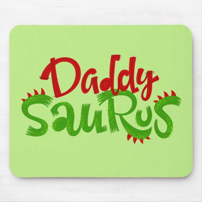 Mousepad Pai Saurus Dinosaur Lettering (Frente)