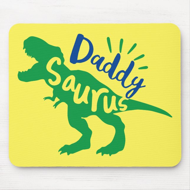 Mousepad Pai Saurus T-Rex Silhouette (Frente)