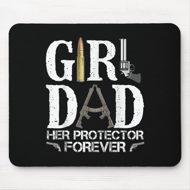 Mousepad Pai Seu Protetor Para Sempre Pai Engraçado Dia de  (Frente)