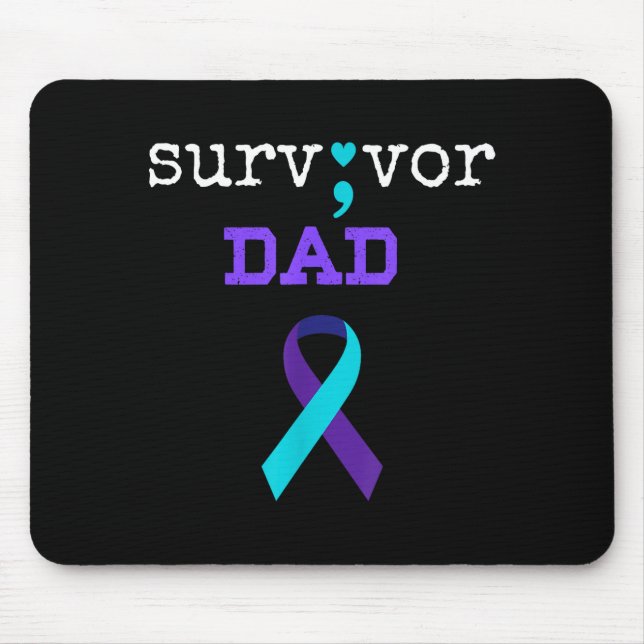 Mousepad Pai Sobrevivente - Presente de Ponto e Vírgula Pre (Frente)