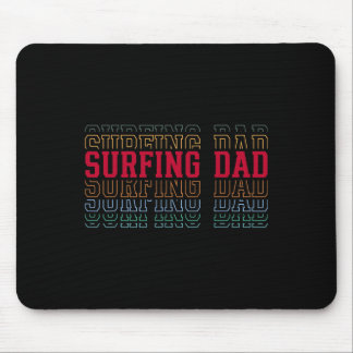 Mousepad Pai Surfista Texto Divertido Camadas Pai Treinador