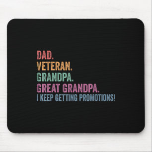 Mousepad Pai Veterano Engraçado Avô Excelente Avô Pais Da
