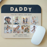 Mousepad Pai Você é simplesmente a melhor colagem de fotos<br><div class="desc">Pai Você é simplesmente a melhor colagem de fotos personalizada Modelo personalizado de fotos O Mouse Pad apresenta oito das suas fotos favoritas com o texto "Pai você é simplesmente o melhor" na tipografia moderna de scripts. Personalize abaixo com seu texto e nomes personalizados. presente perfeito para pai de aniversário,...</div>