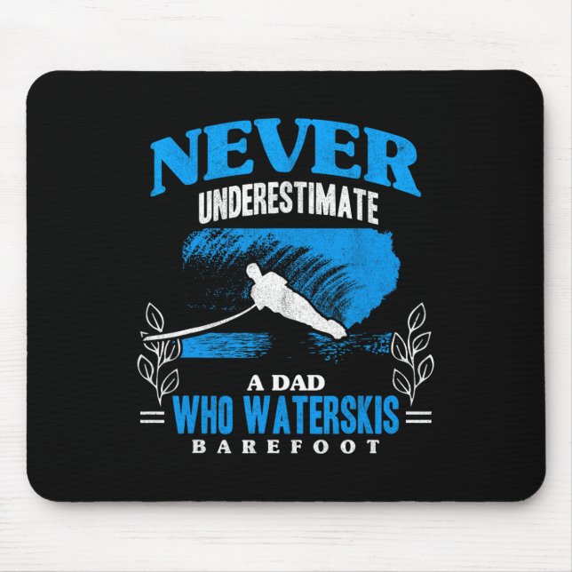 Mousepad Pai Waterskis Refoot Wave Lover Atletas Água Esqui (Frente)