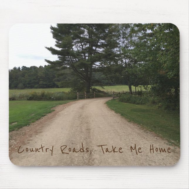 Mousepad Painel de Mouse de Estradas do País (Frente)