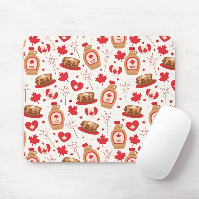 Mousepad Painel de Mouse do Dia do Canadá (Com mouse)