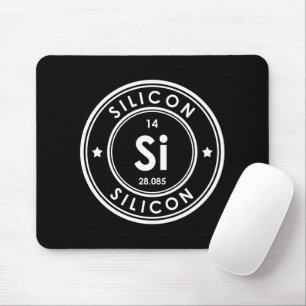 Mousepad Painel de Mouse Preto do Elemento de Silício