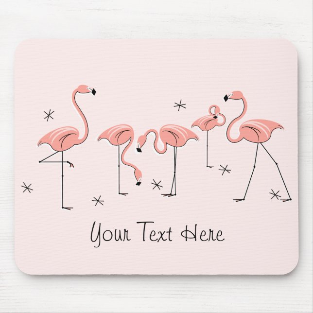 Mousepad Painel de voz "Texto" do Grupo Rosa Flamingos (Frente)