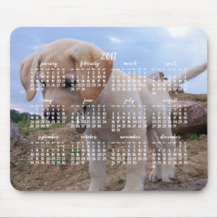 Mousepad Painel Personalizado do Rato 2017 no Calendário do