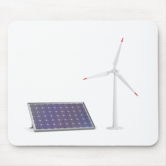 Mousepad Painel solar e turbina eólica (Frente)