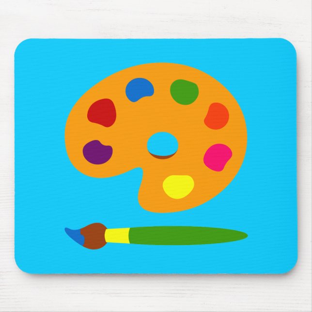 Mousepad Paint Palette Art (Frente)