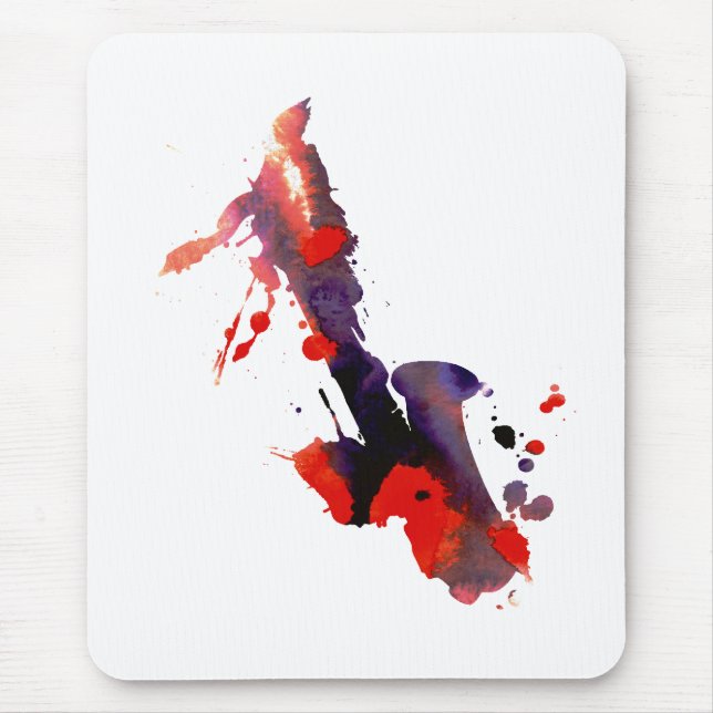 Mousepad Paint Splat Saxofone (Frente)