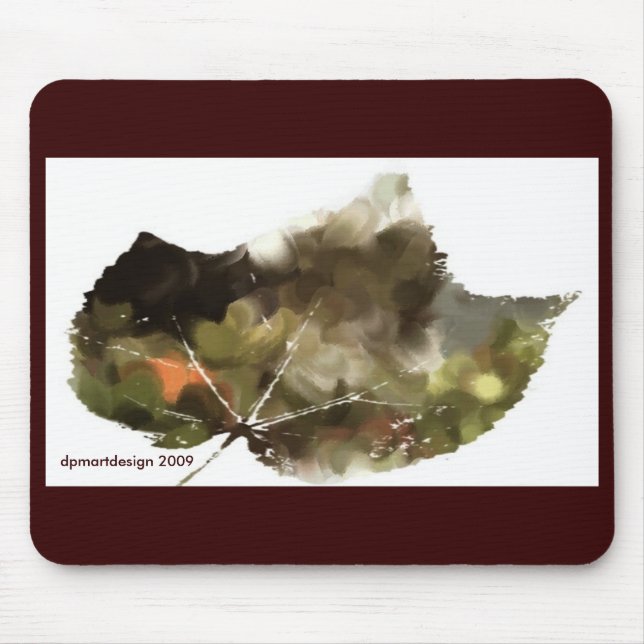 Mousepad _Painting-leaf-dark, dpmartdesign 2009 (Frente)