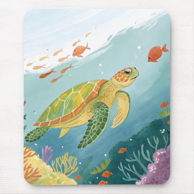 Mousepad Painting Turtle (Frente)