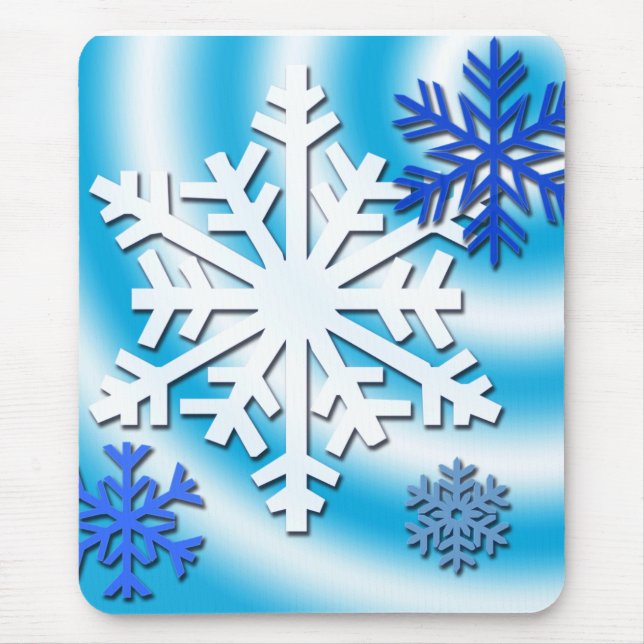 Mousepad País das maravilhas do floco de neve (Frente)