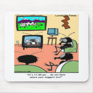 Mousepad Pais Insetos Cartoon Divertido