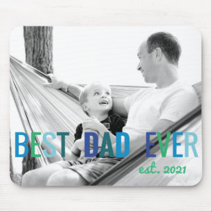 Mousepad Pais - Melhor Pai de Fotografia Personalizada de T