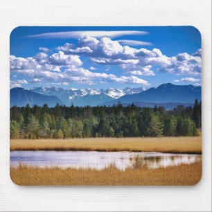 Mousepad Paisagem alpina das montanhas cénicos