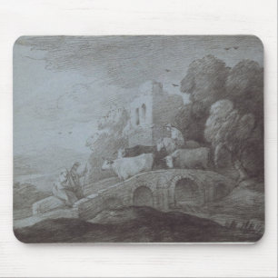 Mousepad Paisagem arborizada de Thomas Gainsborough com