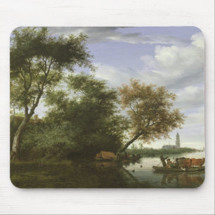 Mousepad Paisagem arborizada do rio