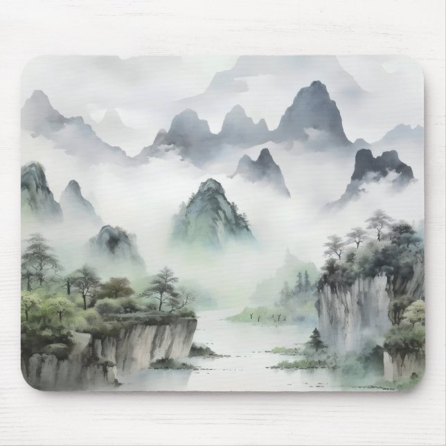 Mousepad Paisagem Asiática (Frente)