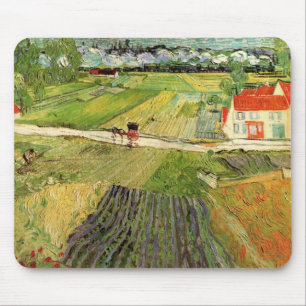 Mousepad Paisagem, Carruagem e Trem por Vincent van Gogh