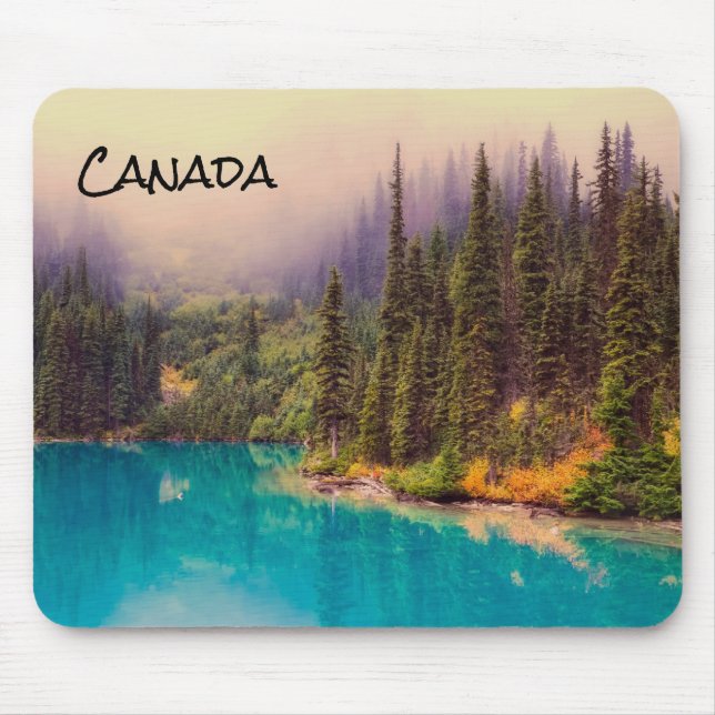 Mousepad Paisagem Cêntica do Norte Rustic Canadá (Frente)