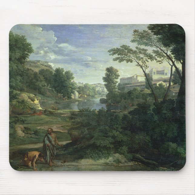 Mousepad Paisagem com Diogenes, 1648 (Frente)