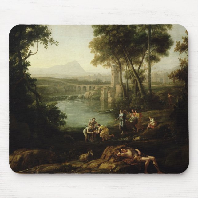 Mousepad Paisagem com encontrar de Moses (Frente)