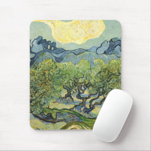 Mousepad Paisagem com Olive Vincent Willem van Gogh