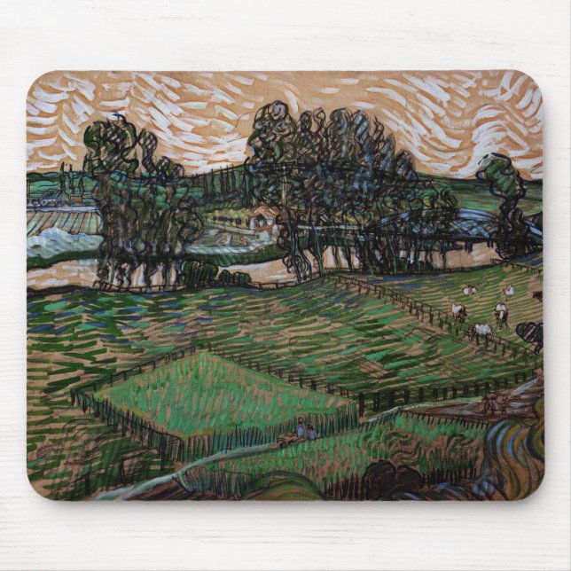 Mousepad Paisagem com Ponte sobre o Oise (van Gogh) (Frente)