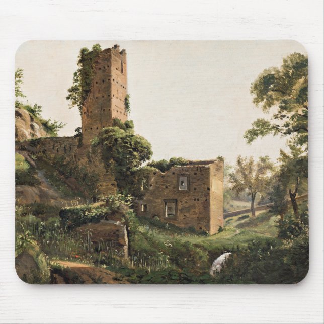 Mousepad Paisagem com Ruínas (Edifício Arruinado Antigo) (Frente)
