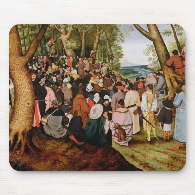 Mousepad Paisagem com St John o baptista que Preaching (Frente)