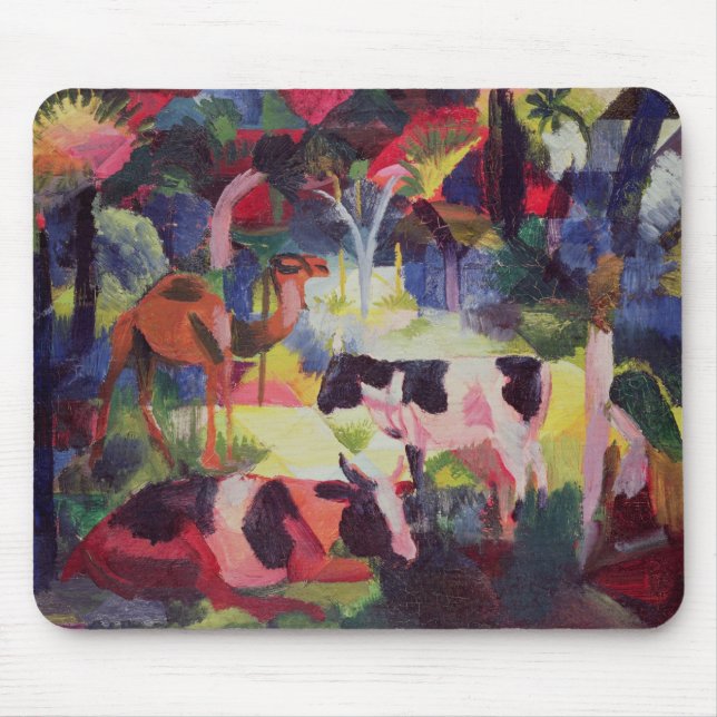 Mousepad Paisagem com vacas e um camelo (Frente)