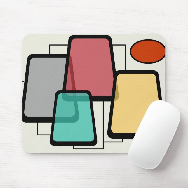 Mousepad Paisagem de Arte MidMod do Mouse 1.1 (Com mouse)