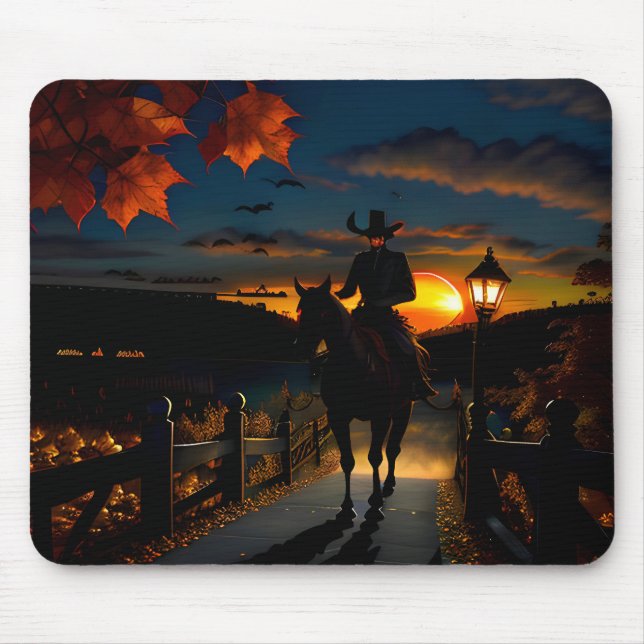Mousepad Paisagem de Halloween Sete (Frente)