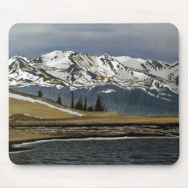 Mousepad Paisagem de inverno Leadville Colorado (Frente)
