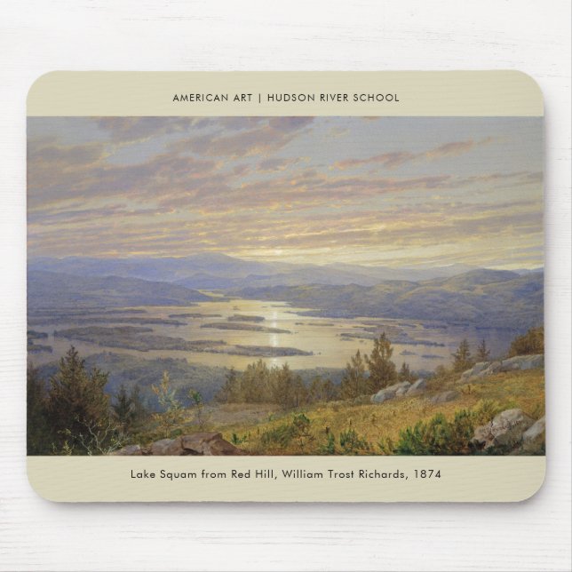 Mousepad Paisagem de Paisagem de Belas Artes do Lake Squam  (Frente)
