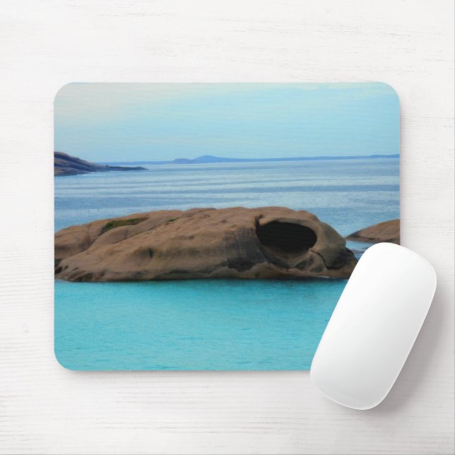 Mousepad Paisagem de Rocha Oceânica (Com mouse)