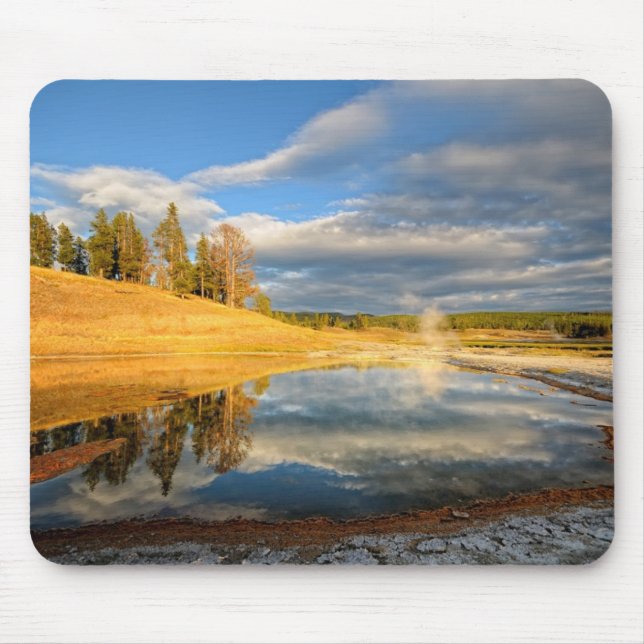 Mousepad Paisagem de Yellowstone (Frente)