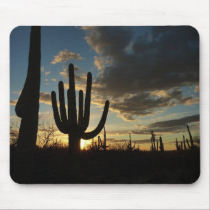 Mousepad Paisagem do Deserto de Arizona Saguaro Sunset II
