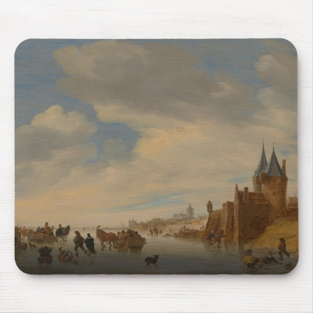 Mousepad Paisagem do inverno em Arnhem | 1653 (Frente)