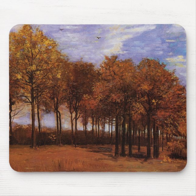 Mousepad Paisagem do outono por Vincent van Gogh (Frente)